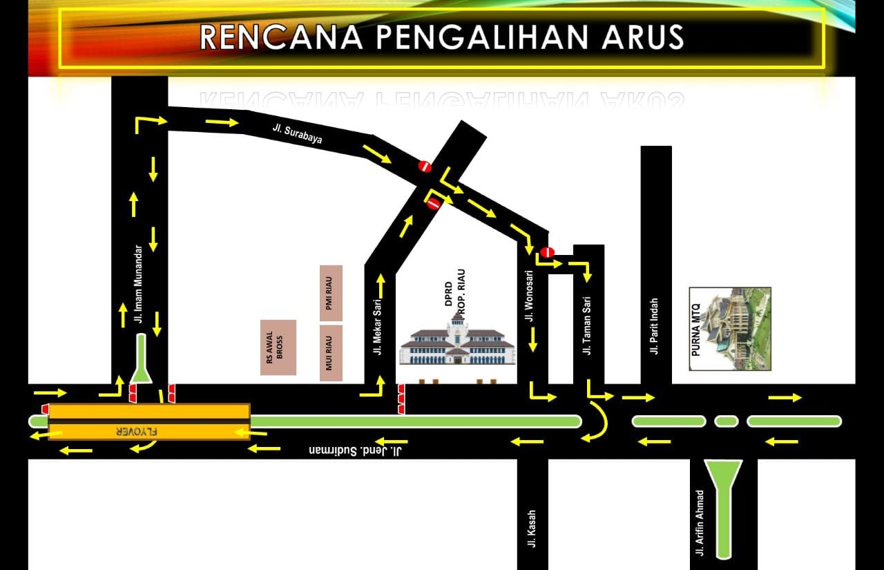 Unjuk Rasa di Depan Kantor DPRD Provinsi Riau, Satlantas Polresta Pekanbaru Alihkan Arus Lalu Lintas